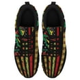 thumbnail image 2 of Black Lives Matter African American Flag Running Shoes Sneakers Mesh Black Size 8.5, 2 of 5