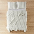 thumbnail image 4 of Levtex Home Rochelle Quilt Set King Quilt Stripe Grey and Cream, 4 of 6