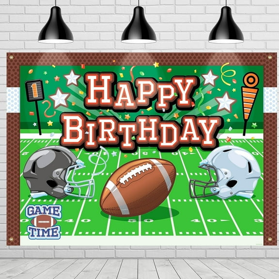 Football Birthday Party Supplies - Backdrop