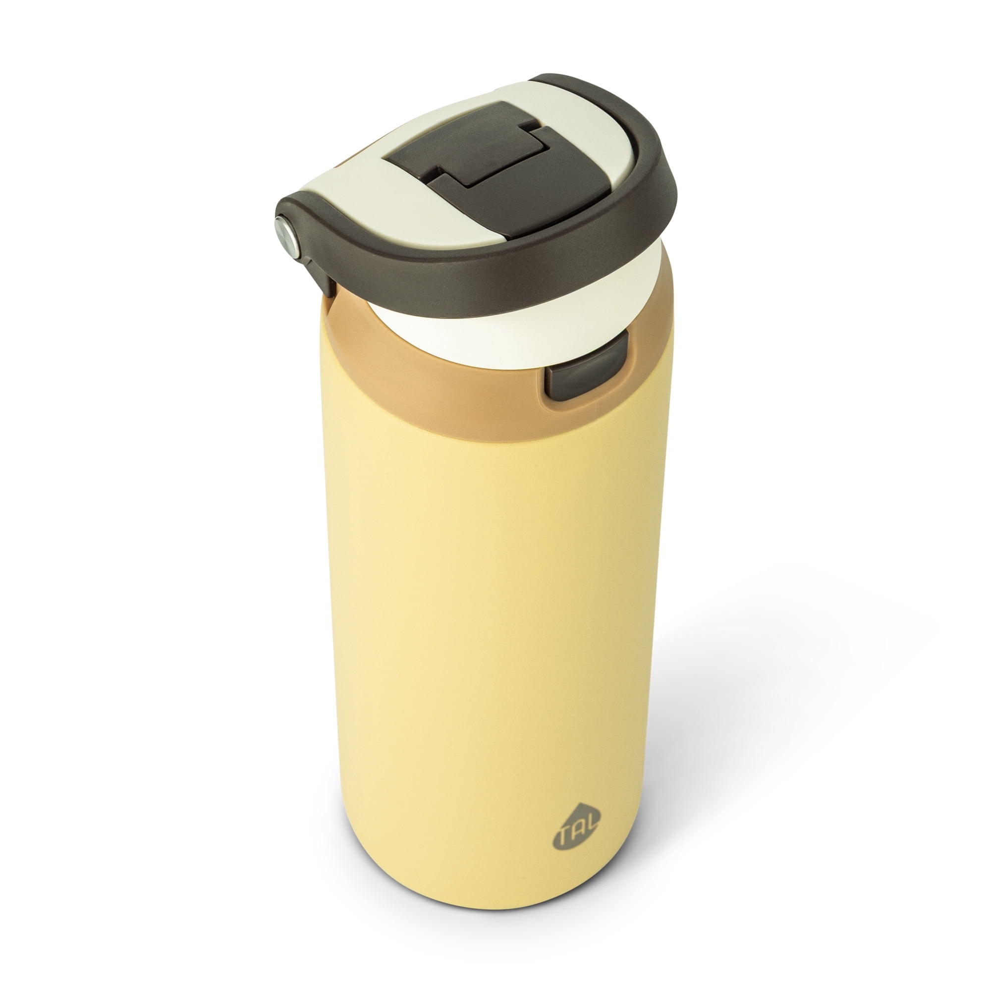 TAL 24oz Stainless Steel 2-in-1 Water Bottle with Straw and Chug Lid, Ochre