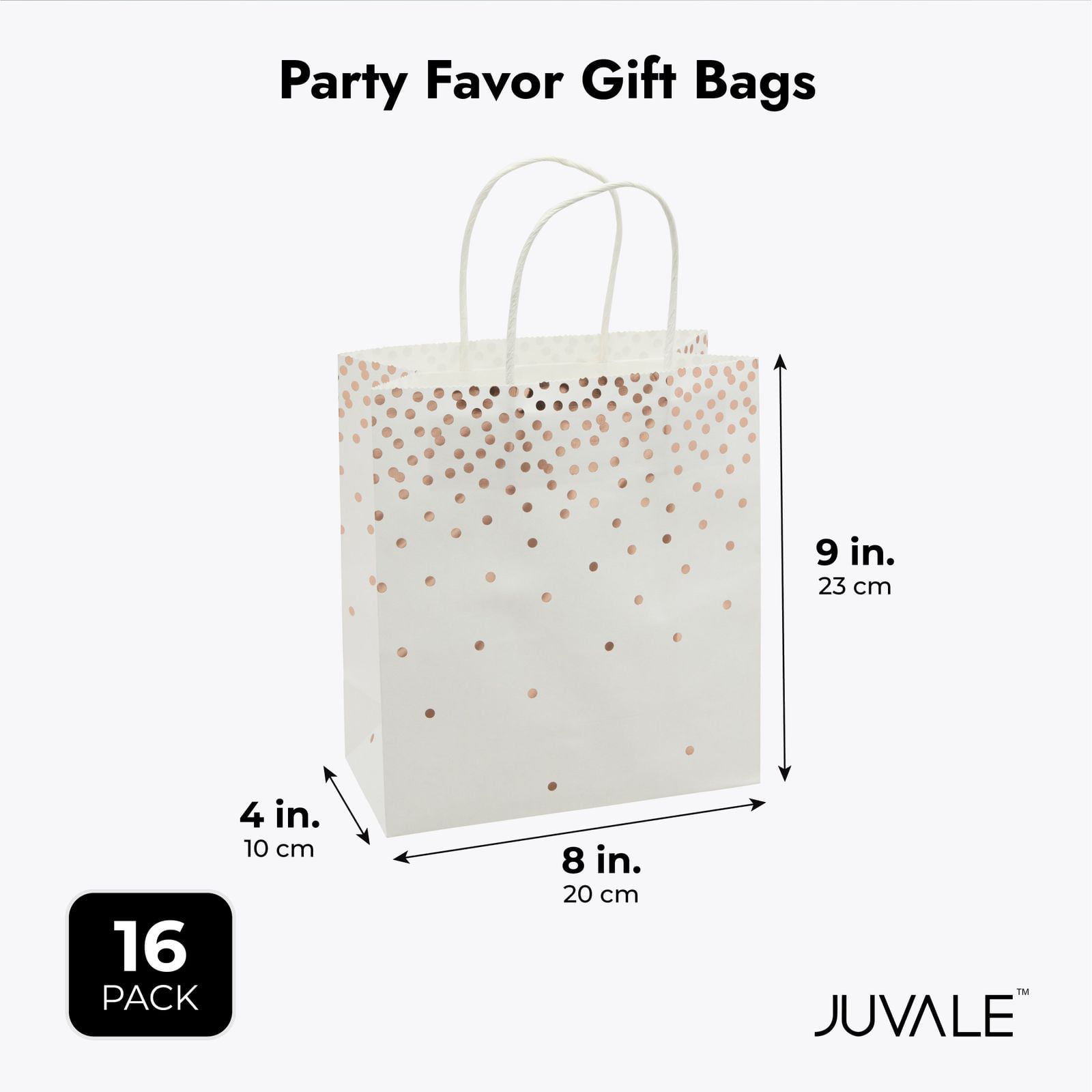Light gray bag with fabric handles 16 x 8 x 22 cm 