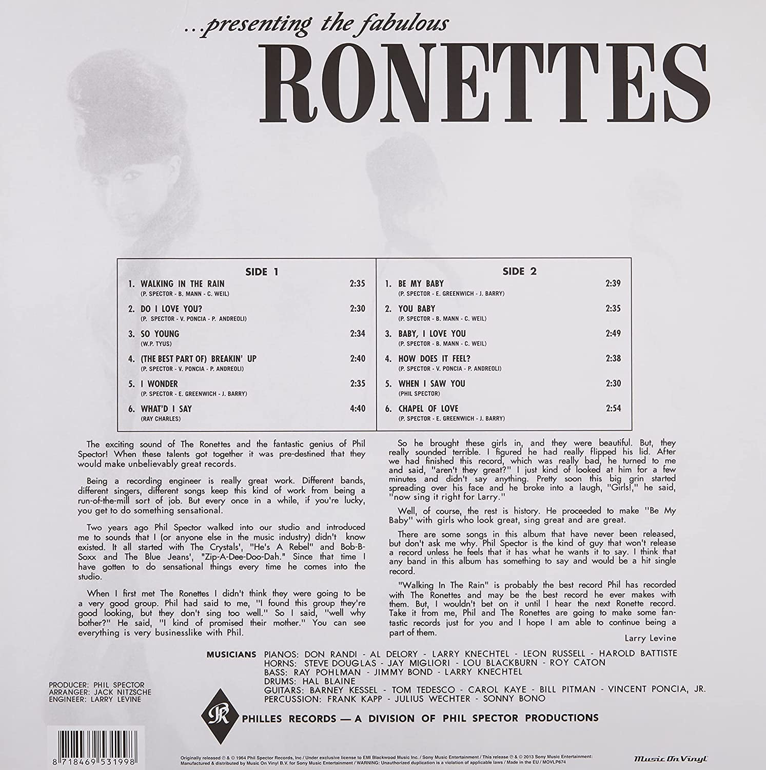 The Ronettes - Presenting the Fabulous Ronettes - Music & Performance - Vinyl