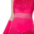 thumbnail image 3 of Vestido de baile con flecos y lentejuelas para mujer perfecl Rosa rojo XL, 3 of 8