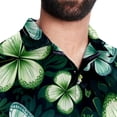 thumbnail image 5 of Saint Patrick's Day Men's Short Sleeve Casual Printed Button Down Beach Shirt - Summer Hawaiian Top, 5 of 6