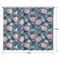 thumbnail image 5 of Pioneer Flower Floral Print Pattern Shower Curtain 84"x72", Bathroom Decorative Shower Curtain Set with 12 Hooks, Waterproof Washable, 5 of 6
