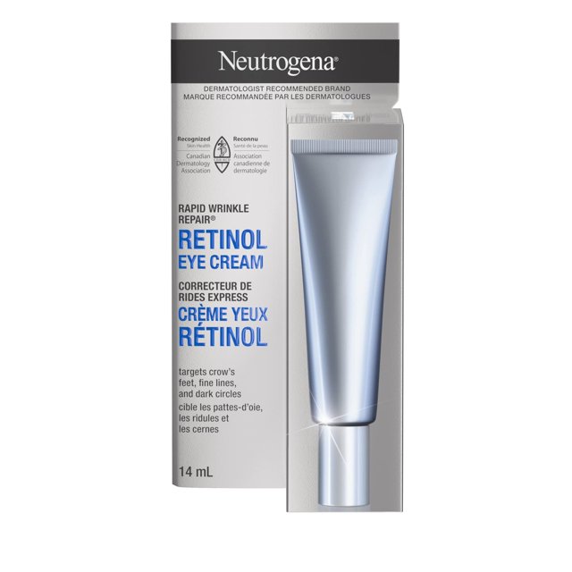 Crema regeneradora Neutrogena Rapid Wrinkle Repair - Hidratante facial y ocular con retinol - S�rum de �cido hialur�nico - 14 mililitros (el envase p