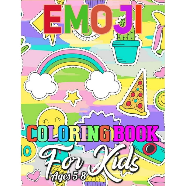 Emoji Coloring Book for Kids Ages 5-8 : 45+ Festive Pages of Holiday Emoji Stuff Coloring & Fun ...