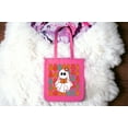 thumbnail image 2 of Canvas Tote Bag, Halloween Tote Bag, Booooks Tote Bag, Ghost Tote Bag, Canvas Shoulder Bag, Shopping Bag, 2 of 5