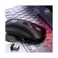 thumbnail image 3 of A8 Mouse Wireless Transmission Adjustable DPI 2.4Ghz ABS Mute Button Gaming Mouse for Computer - Rose Gold with Bluetooth, 3 of 5