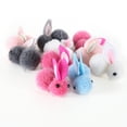 thumbnail image 4 of 5 Pcs Rabbit Doll Comfortable Touch High Simulation Plush Lovely Easter Bunny Toy Craft for Home, 4 of 7