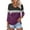 508_Purple, variant on Texiao Women's V Neck 3/4 Sleeve Tops Color Block/Solid Shirts Basic Summer Tees