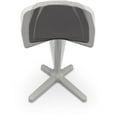 thumbnail image 6 of MooreCo Elate Perch 33.8" Adjustable Polyurethane Stool with Steel Base in Black, 6 of 11