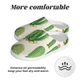 thumbnail image 6 of KLL Cactus And Succulent Pattern Adult Unisex Cozy Slippers,Fuzzy Slip-on Slippers TPR Sole Slippers Comfort Plush Home Footwear for Indoor & Outdoor-39/40, 6 of 7
