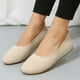 thumbnail image 2 of Amzcrzy Zapatos de mujer,Zapatos de mujer,Zapatillas de mujer, Zapatos planos de punta redonda de color liso para mujer, zapatillas suaves e informales Sandalias Mujer Zapatillas De Casa, 2 of 7