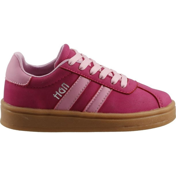 Tenis Casuales Niña Versatil Comodos rosa 20