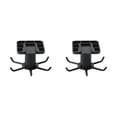 thumbnail image 2 of kurtrusly Kitchen Hanger Self-adhesive Replacement Solid Color Rotatable 6 Claw Detachable Cup Brush Rack Holder Accessories Black 2Set, 2 of 6