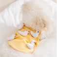 thumbnail image 4 of Dog Spring Yellow Vest T-Shirt with Cartoon Duck Pullover Clothing Apparel for Spring and Hot Weather, 4 of 9
