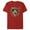 Red, variant on Men's Guardians of the Galaxy Holiday Special Christmas Lights Badge Graphic Tee Charcoal Heather Large