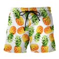 thumbnail image 2 of Traje De Baño Para Hombre Pantalones Cortos De Playa Con Cordón Elástico Estampado (Piña) (Xl)-201969.03 Tmvgtek Caballero, 2 of 7