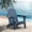 Navy, variant on Folding Adirondack Chair, All-Weather HDPE Plastic Patio Fire Pit Chair, Gray