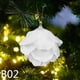 thumbnail image 3 of piezas/caja de bolas de Navidad blancas de 8 cm, colgante para árbol de Navidad, bola de nieve de espuma con flores, decoración navideña para el hogar, Año Nuevo 2025, Navidad, 3 of 5