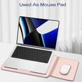 thumbnail image 5 of Fintie Sleeve Case for MacBook Air 13.6 M3 M2 / MacBook Pro 14 / MacBook Pro 13 M2 (2016-2023) / MacBook Air 13.3 - Premium PU Leather Slim Bag Cover with Stand Feature, Pink, 5 of 7