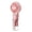A002- Pink, variant on Personal Cooling Fan, Handheld Fan with Water Mist, Portable Misting Fan, Mini Fan with Mist, 6X3 in Pink Foldable Neck-Hangable Handheld Fan with Detachable Lanyard for Outdoor