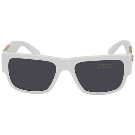Versace VE 4406 Plastic Mens Rectangle Sunglasses White 56mm Adult