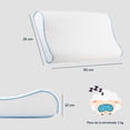 thumbnail image 4 of Almohada Ortopédica Cervical Memory Foam Estándar Espuma Viscoelástica Colordreams blanco Estandar, 4 of 8