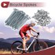thumbnail image 2 of 48 Set de Radios de Bicicleta 10G 75mm Radios de Rueda de Bicicleta Acero al Carbono Galvanizado Tono Plateado, 2 of 7