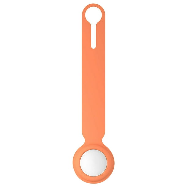 Funda de silicona, antipérdida, lavable, llavero, localizador, protector de rastreador, reemplazo para iOS AirTag, naranja kenally EL002159-03