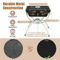 thumbnail image 5 of Costway 3-in-1 Portable Charcoal Grill Folding Camping Fire Pit with Carrying Bag & Gloves Black, 5 of 10