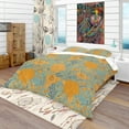 thumbnail image 1 of Designart 'Flower Pattern Botanic Texture' Bohemian & Eclectic Bedding Set - Duvet Cover & Shams, 1 of 4