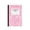 Pink, variant on A5 Sewn Composition Notebook 139x208mm 60 Pages with Reference Charts Patterned Cover(Black)