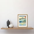 thumbnail image 2 of Mogami River, A Perspective View of Mount Gassan Dewa Province Utagawa Hiroshige Japanese Woodblock Classic Collection Artwork Framed Wall Art Print A4, 2 of 4
