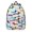 Dachshund Rainbow White, variant on French Bulldog and Dog Paw Print Backpack for School, Cute School Bag with Adjustable Shoulder Straps and Padded Back, 15.7"x11.8"x5.5"