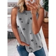 thumbnail image 2 of Uhndy Womens Star Print Tank Tops Casual Loose Sleeveless Shirts Round Neck T Shirt Cute Summer Tee Top, 2 of 3