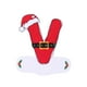 thumbnail image 1 of Adorno de acrílico personalizado con 26 letras de sombrero rojo para árbol de Navidad, 1 of 3