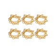 thumbnail image 1 of 6Pcs Napkin Rings Tasteful Reusable Decorative Star Napkin Buckles Napkin Rings for Party Home, 1 of 6