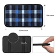 thumbnail image 2 of Car Handrails Box Pad 12.6 X 7.5 In Waterproof Non-Slip Wear-Resisting Durable Breathable Strong Tensile And Tensile Stretch Argyle Plaid Doderblue_4, 2 of 7