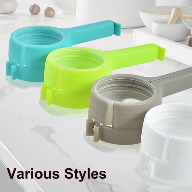 Plastic Bag Sealing Clip Food Saver with Discharge Plastic Bag Sealing Nozzle Moisture-proof Snack Clamp Kitchen Tool