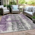 thumbnail image 4 of Dalyn Rugs Machine Washable Indoor/Outdoor Chantille Purple 9' x 12' Rug, 4 of 9
