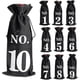 thumbnail image 1 of 1 To 10 Burlap Wine Bags Blind Tasting Drawstring Drawstring Pocket Wine Bottle Sleeves-hy, 1 of 5