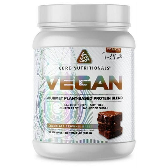 Core Nutritionals Platinum Vegan Plant-Based Protein Powder 29 Servings (Chocolate Brownie Batter)