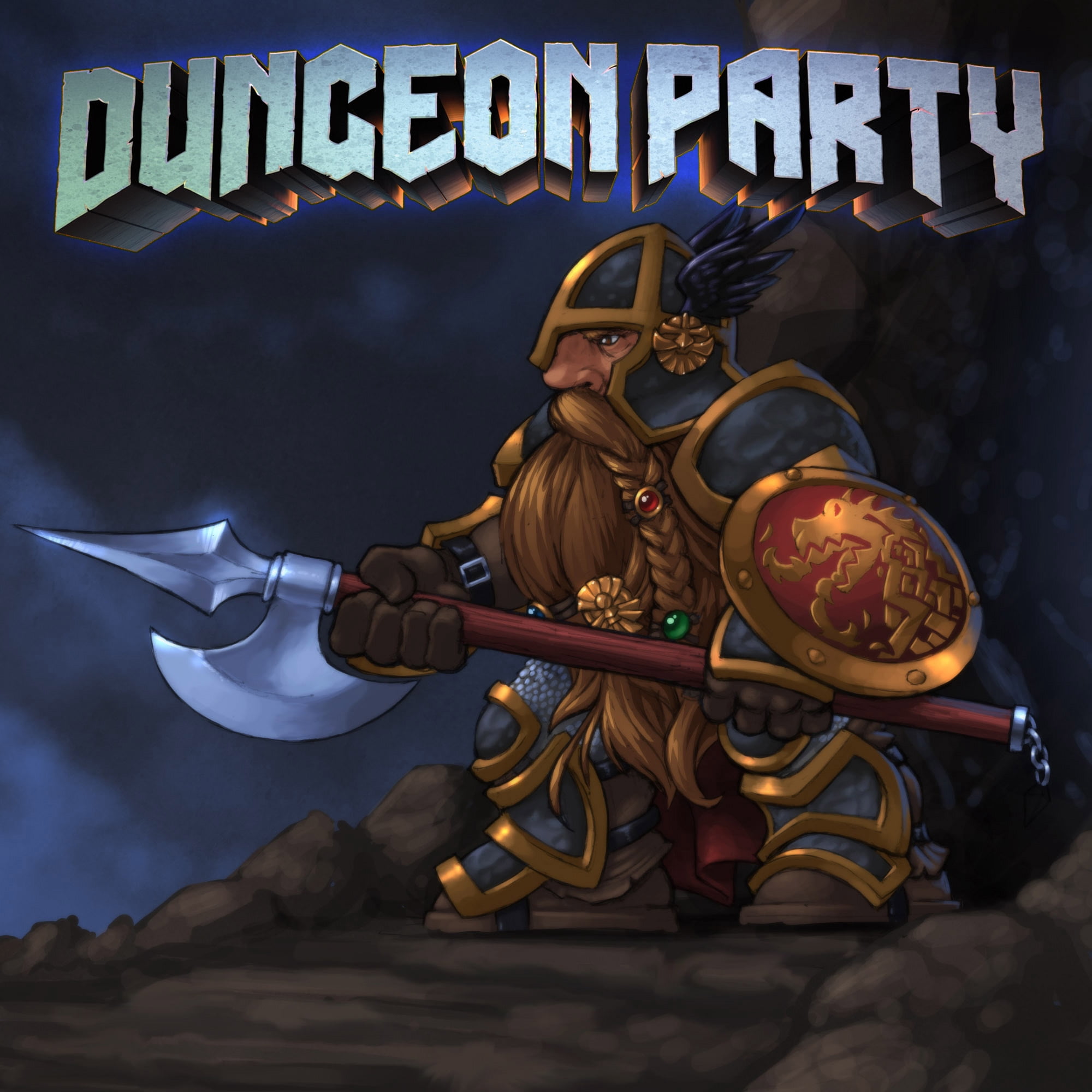 Forbidden Games: Dungeon Party - Starter Pack, Coin Bouncing Role-Playing Card Game, Party Game, Ages 10+, 1-6 Players, 30-90 Min