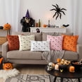 thumbnail image 6 of decorUhome Halloween Throw Pillow Covers 18x18 Pack of 2, Soft Plush Faux Wool Couch Pillow Covers, Cream White (Pillow Cover Only, No Inserts Included), 6 of 9