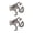 Silver 1 Pair, variant on 1/2/3 Pairs Frog-Shaped Earrings Clip-On Functionality Alloy Ear Clips Electroplated Earrings Jewelry Accessories