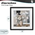 thumbnail image 4 of Stupell Industries Contemporary Muted Pastel Poppies in Cubism Black Framed Print Under Glass, 13 x 13, by Heidi Kuntz, 4 of 8