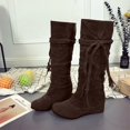 thumbnail image 4 of jsaierl Women Fashion Over The Knee Boots Pointed Toe Warm Snow Boots, 4 of 4