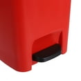 thumbnail image 3 of MOKKHNB Red Plastic Foot Pedal Trash Can for Living Room and Outdoor Use, Home Waste Bin, 1 Piece, 3 of 6